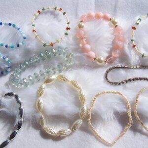 Set of 15 Stretchy Bracelets